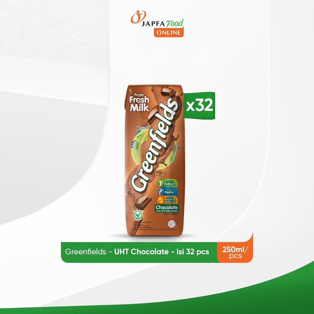 Jual Greenfields Susu UHT Chocolate 250 ml - Isi 32 pcs - 100% Fresh ...