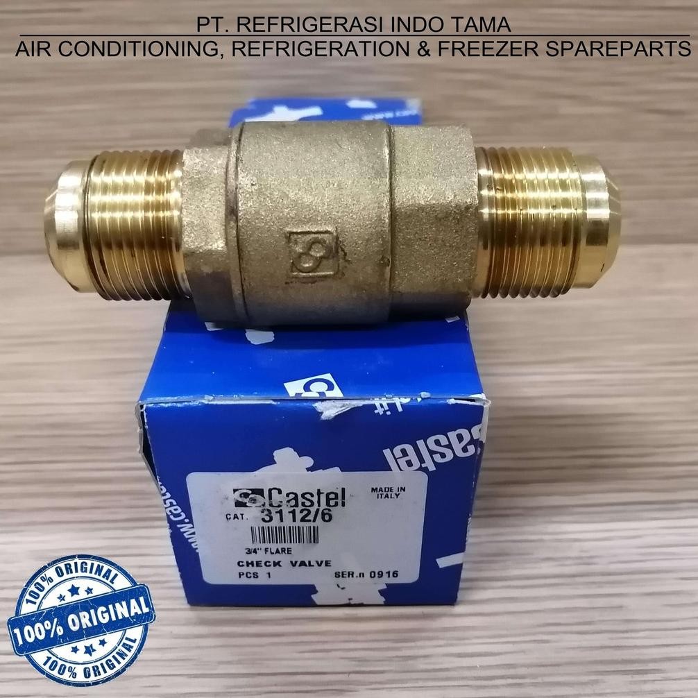 Jual CHECK VALVE CASTEL 3/4