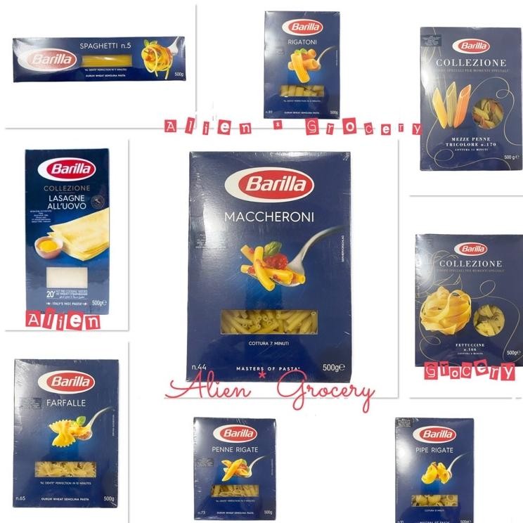 Jual Barilla Pasta Spaghetti Maccheroni Farfalle Penne Rigate Rigatoni ...