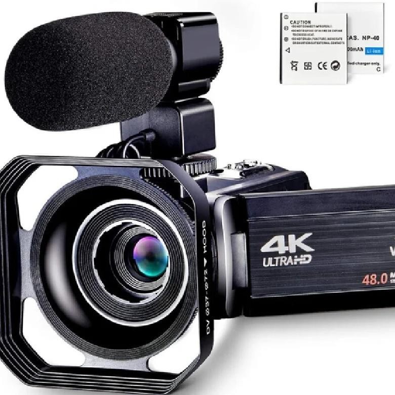Jual 4k Digital Camera High-Definition Video Recorder With Microphone ...