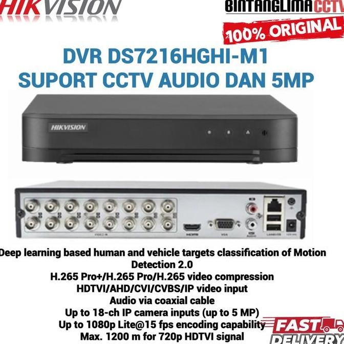 Jual HARGA DISC - HIKVISION DVR DS-7216HGHI-M1 ORIGINAL 16 CHANNEL ...