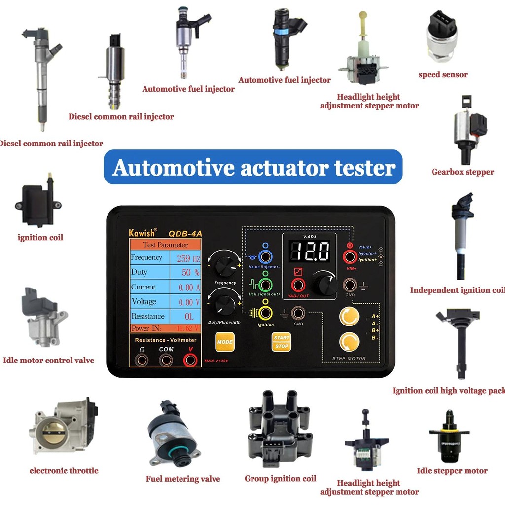 Jual 2025 NEW! Auto Ignition Coil Test Injector Solenoid Valve Idling ...