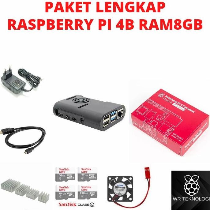 Jual Paket Lengkap Raspberry Pi 4B Ram 8Gb Siap Pakai New Stok | Shopee ...