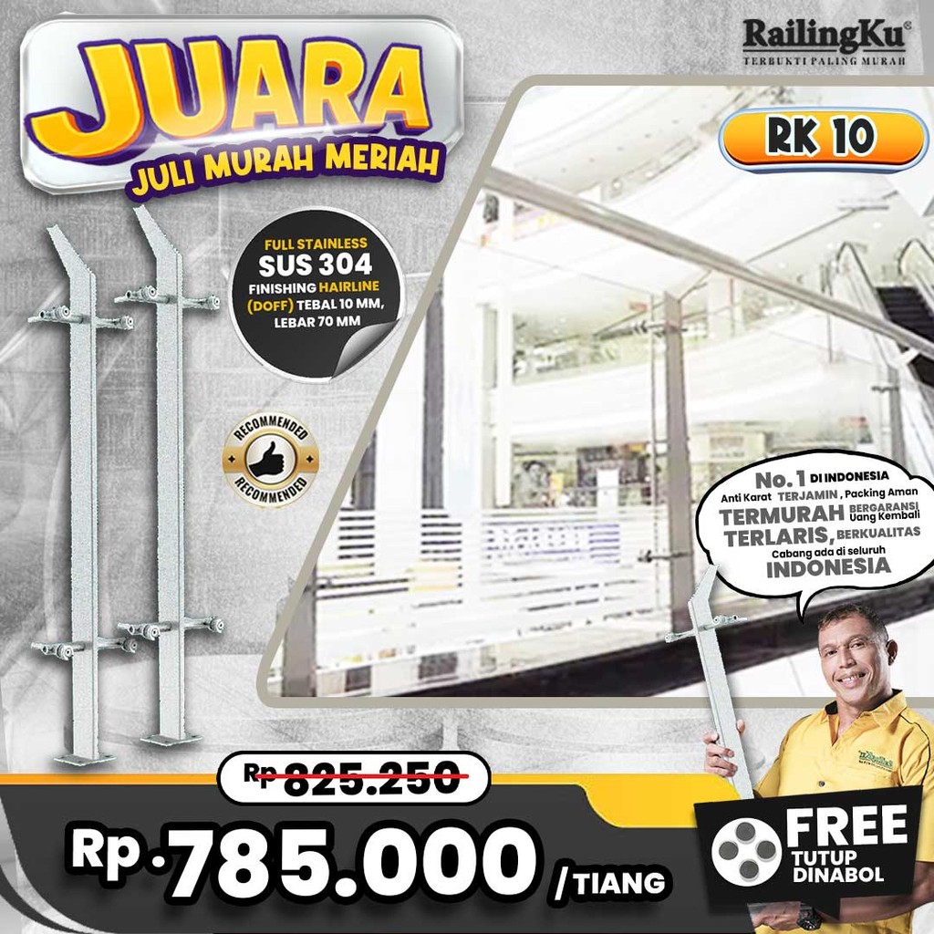 Jual Railing Tangga Stainless Public Area Railingku [JUARA] RK 10 ...