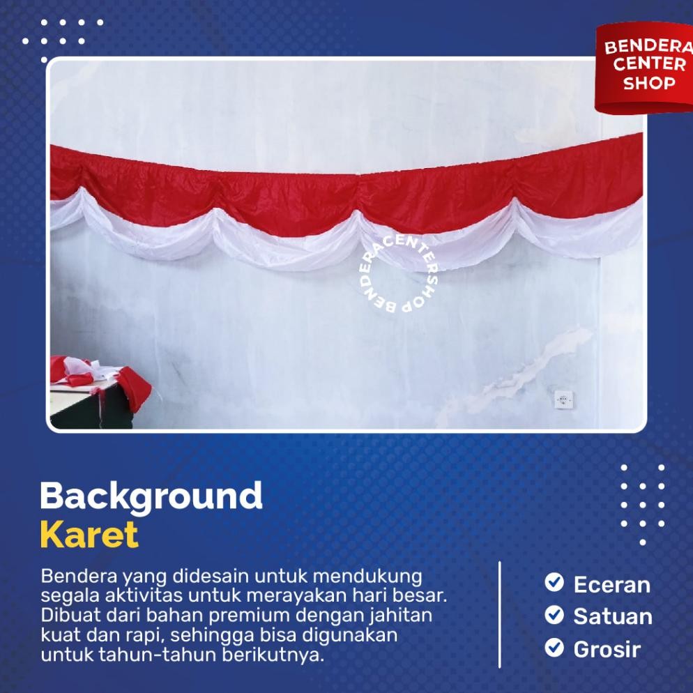 Jual Grosir Benner Spanduk Bendera Panggung Indonesia Merah Putih Polos ...