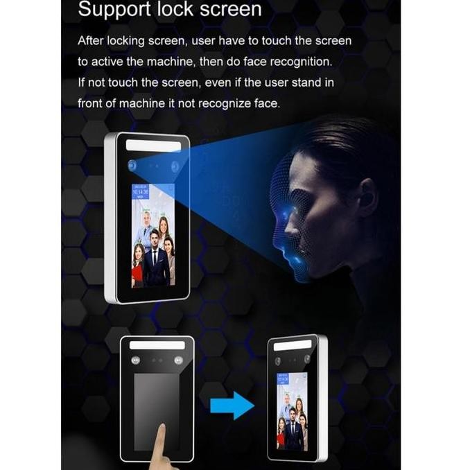 Jual Ai Dynamic Face Recognition Time Attendance Access Control RFID ...