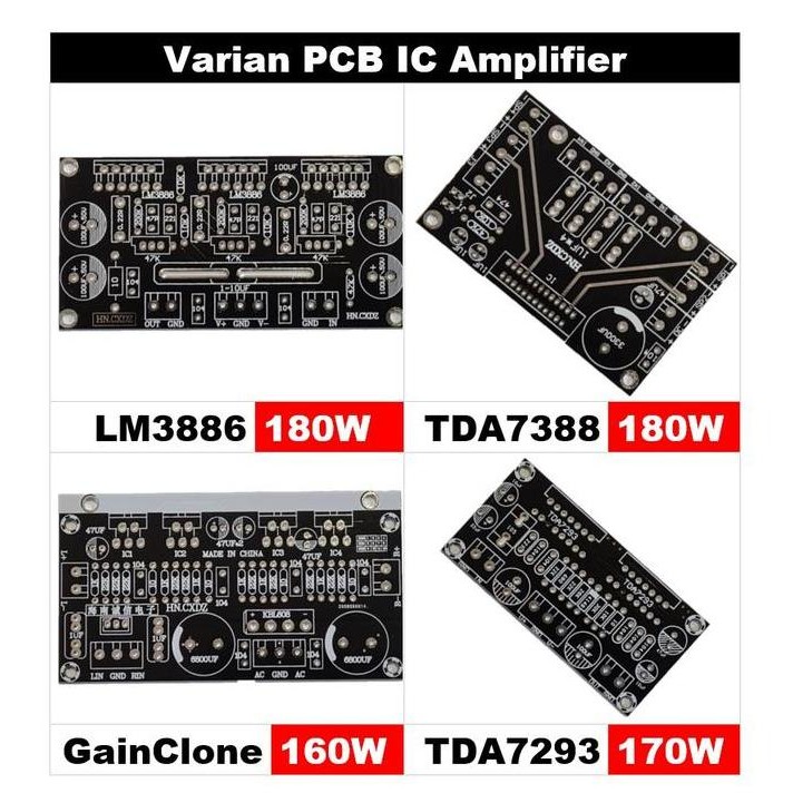 Jual Pcb Amplifier Ic Tda7293/Tda7294 Tda7388 Lm1875/Tda2030/Tda2050