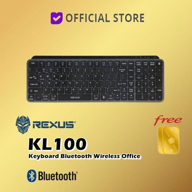 Jual Rexus Kl100 Kl150 Kl200 Keyboard Office Wireless Bluetooth Dual ...