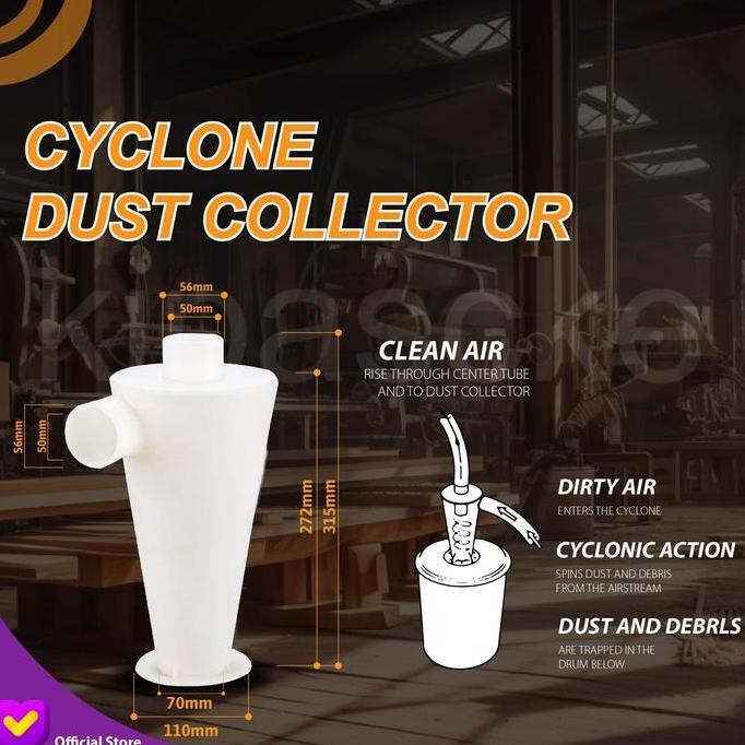 Jual Cyclone Dust Collector Diy Filter Tablesaw Dust Separator ...