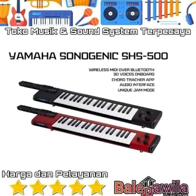 Jual Synthesizer Keytar Keyboard Gitar Yamaha Shs500 Shs 500 | Shopee ...