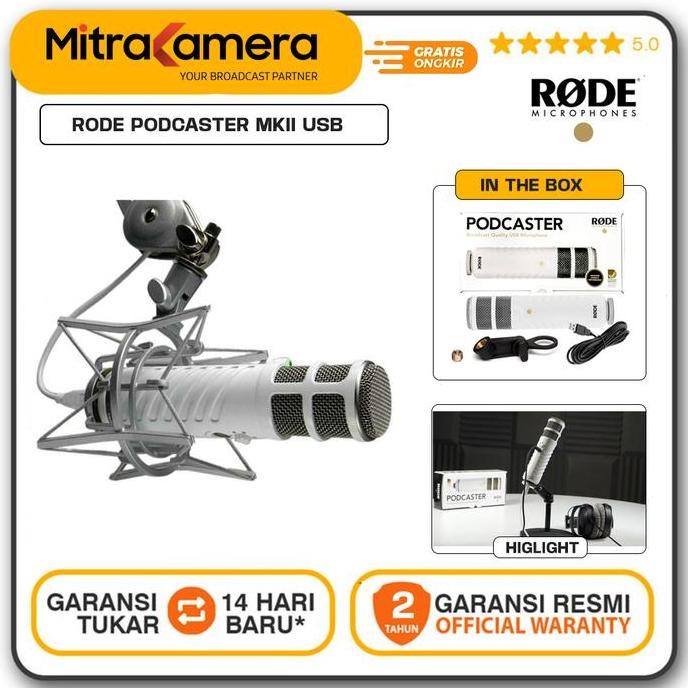 Jual Rode Podcaster Mkii Usb Broadcast Microphone | Shopee Indonesia