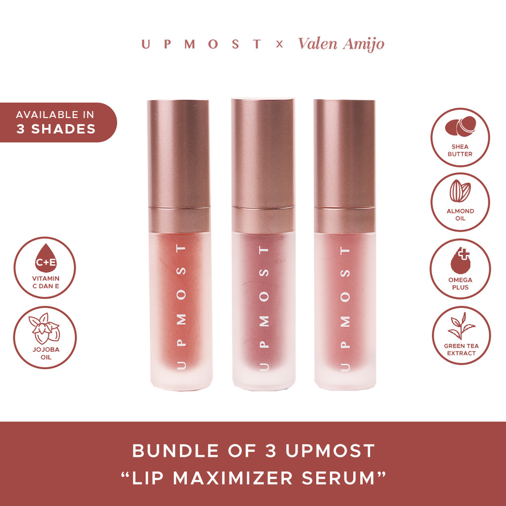 Jual Bundle of 3 Upmost Lip Maximizer Serum | Shopee Indonesia
