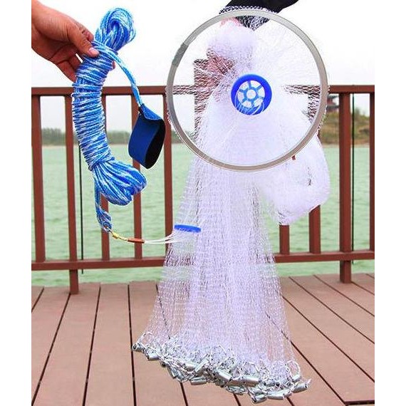 Jual Jala Lempar Nelayan Jaring Dengan Piringan Bulat Allshop | Shopee ...