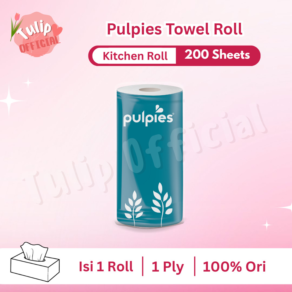 Jual Tissue PULPIES Kitchen Towel Roll 200 Sheets | Tisu Dapur | Shopee ...