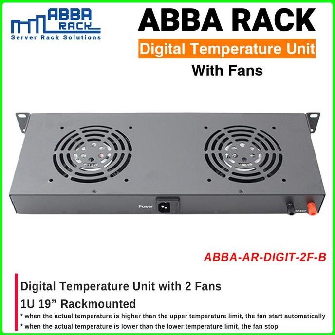 Jual Accessories Rack Server Abba Digital Temperature With 2 Fans New ...