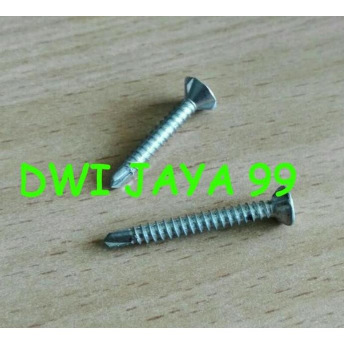 Jual [Expert] drilling screw skrup drilling roofing JF 3 rib ukuran ...