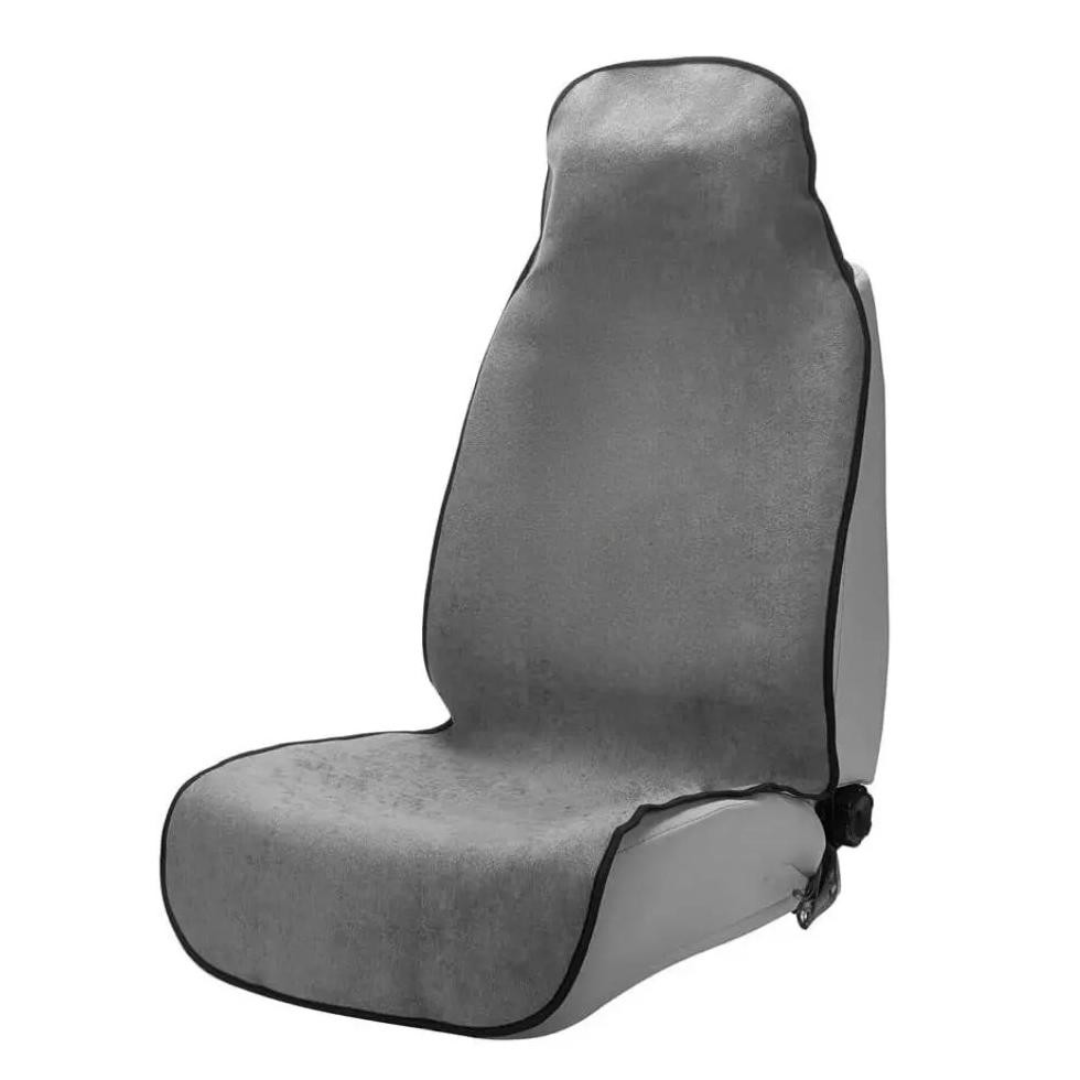 INFANZIA Waterproof Sweat Towel Seat Cover Premium Car Seat Towel Protector For Trucks Suv Jeep Universal Nonslip Bucket Seat Covers For Post Gym Workout Running Swimming Beach Navy Blue 1pcs