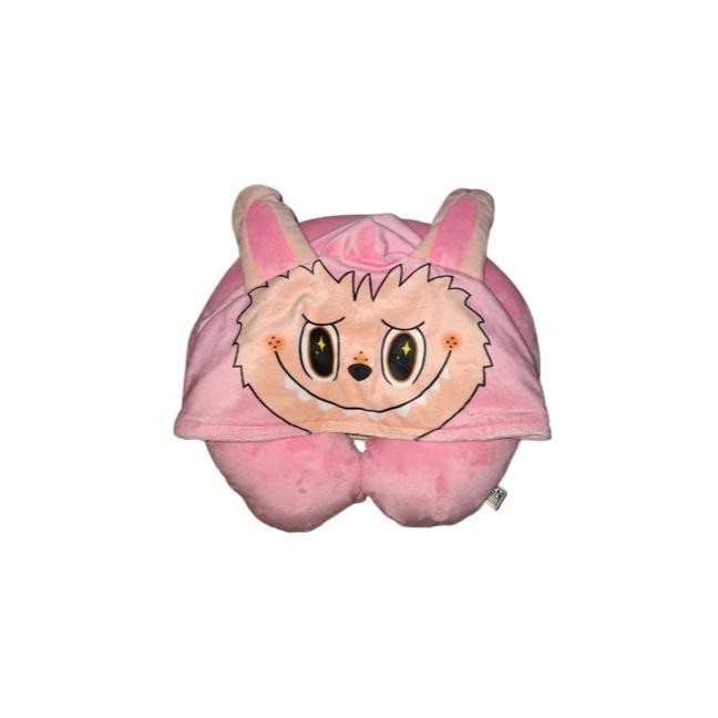 Jual Bantal Labubu Leher Hoodie Neck Pillow Trave Bantal Leher Kupluk ...