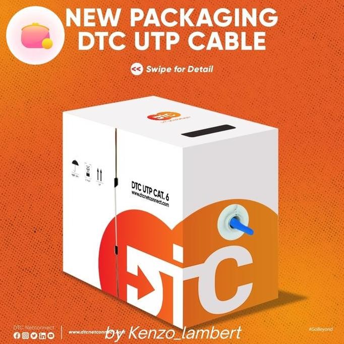Jual TERBARU - kabel data utp cat 6 DTC netconnect | Shopee Indonesia