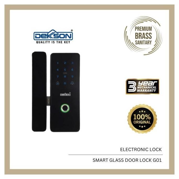 Jual Smart Glass Door Lock Dekkson G01 Left/Right (L/R) Black | Shopee ...