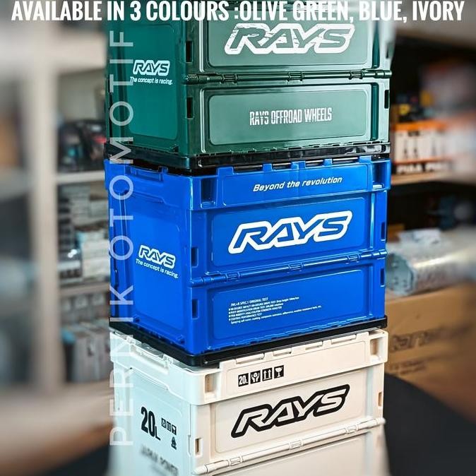Jual Rays Official Container Box 20L Olive Green Original Toolbox Tool ...