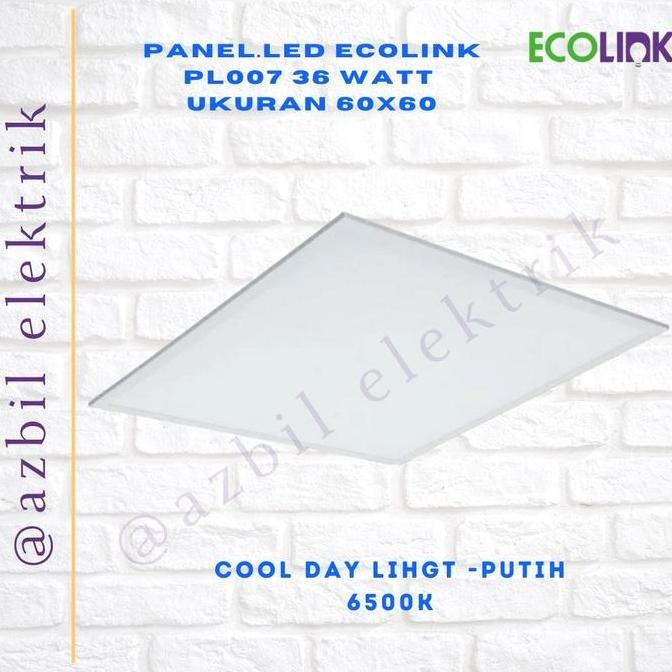 Jual Lampu Panel LED Ecolink PL007 36W 60x60cm + Klip Besi Panel ...