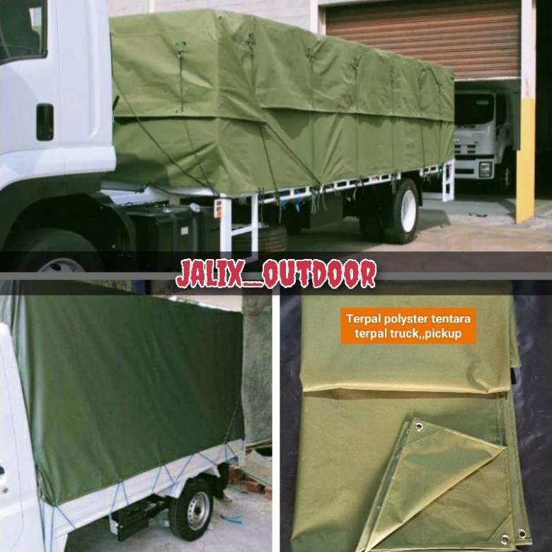 Jual terpal kain polyster tentara,,ukuran 3x3m,,2x2m,,2x3m,,terpal ...