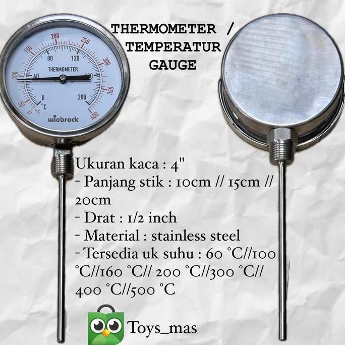Jual new !!! Thermometer Wiebrock Thermometer Stick Wiebrock ...