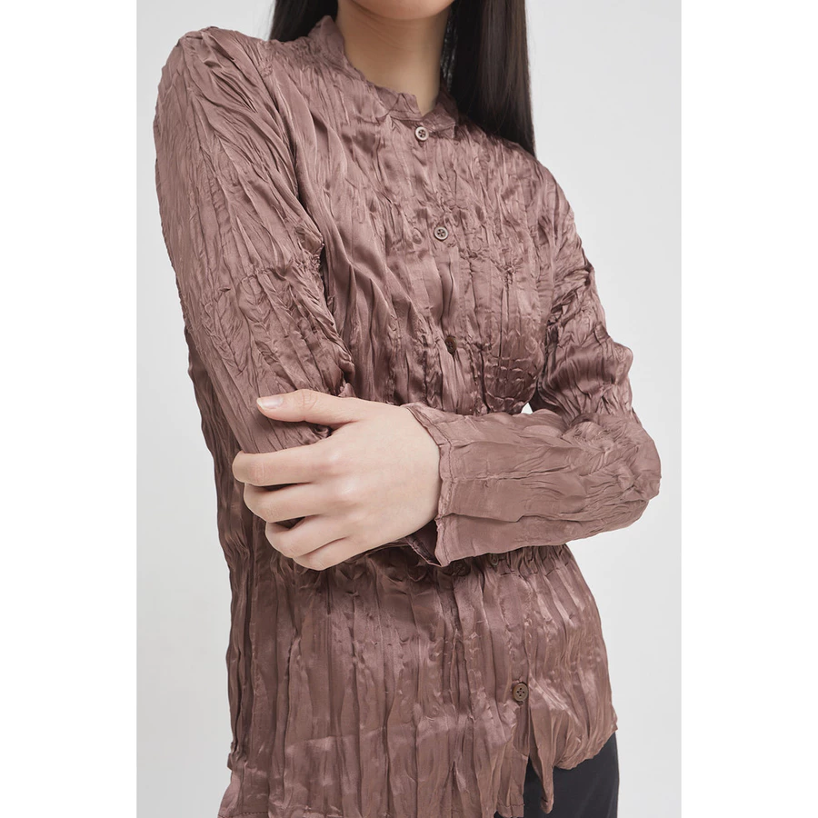 Sateen Collarles Brown