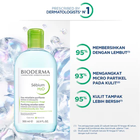 Bioderma Sebium H2O 500 Ml Micellar Water Untuk Kulit Kombinasi Berminyak Berjerawat