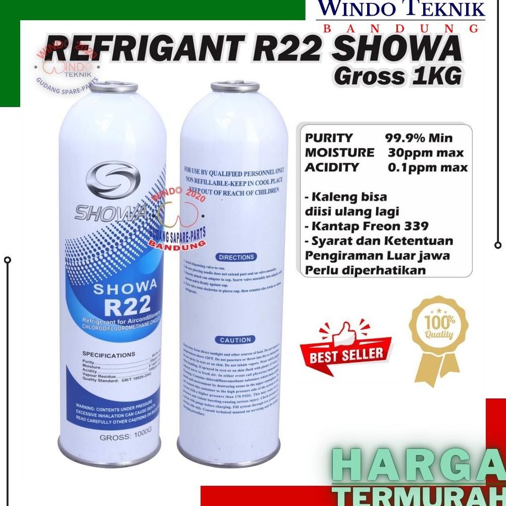 Jual FREON R22 REFRIGANT SHOWA 1KG | FREON REFRIGANT AC R 22A KEMASAN ...