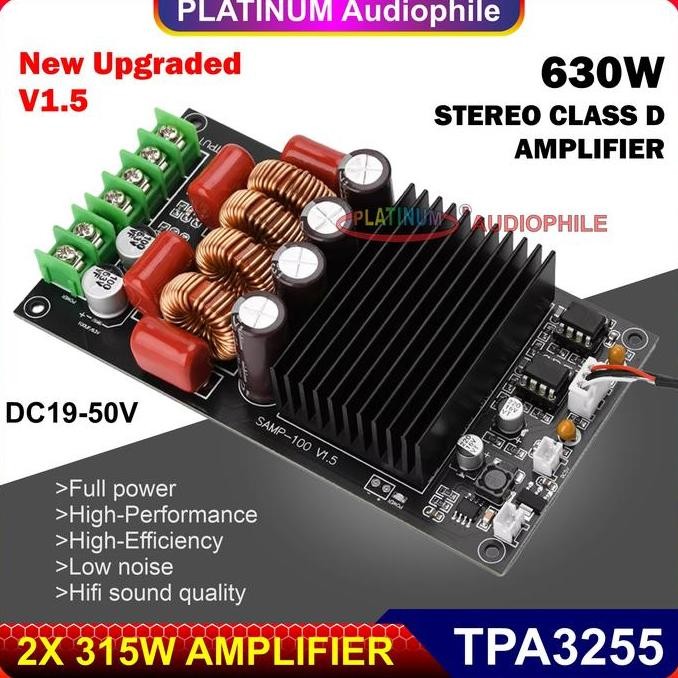 Jual TERBARU - TPA3255 V1.5 Hifi Stereo Digital Class D Power Amplifier ...