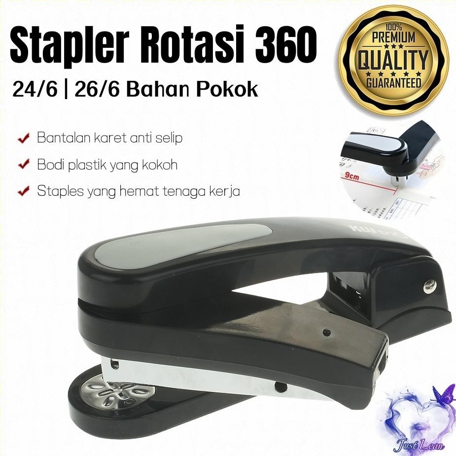 Jual Stapler Rotasi 360 Staples Meja Putar 3 Arah Besar Staples 246 ...
