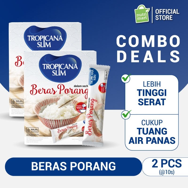 Jual Twin Pack - Tropicana Slim Beras Porang Instant Box 10 sachet ...