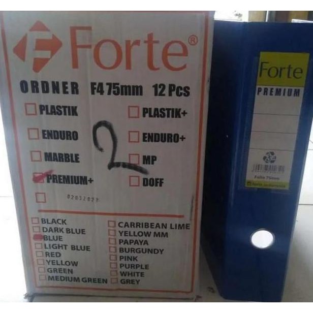 Jual Odner Forte Folio / Ordner Forte F4 75Mm ( 1 Dus Isi 12 Pcs ...