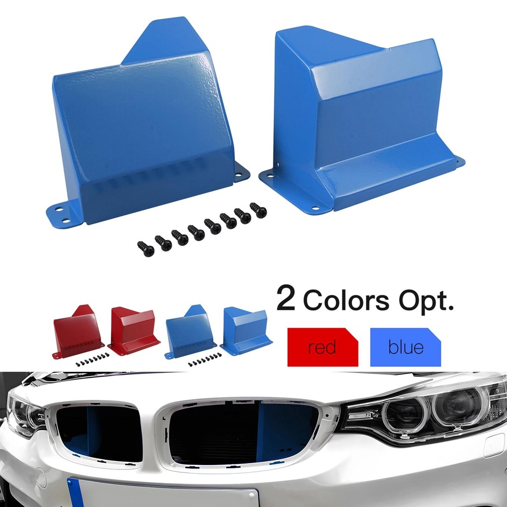 BEVINSEE Red Aluminum Dynamic Air Intake Scoops For BMW F30 F32 F33 325i 328i 335i 340i 435i 440i (N20 N55 B48 B58) – Pair