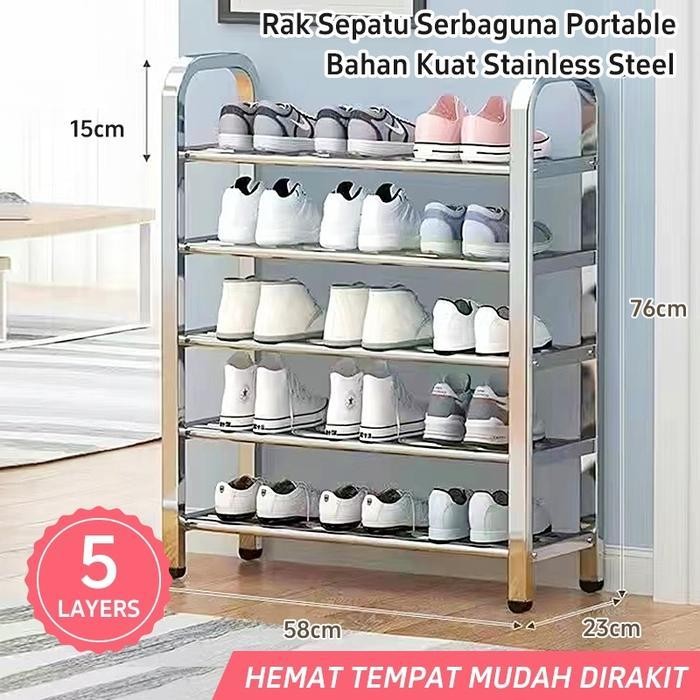 Jual Grocery Store Y Kualitas Terbaiktexania Rak Sepatu Stainless Steel ...