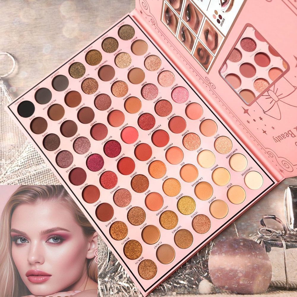 Jual 70 warna palet eyeshadow warna bumi pearlescent matte penata rias