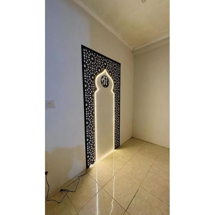 Jual Hiasan Dinding Mihrab Musholaku + LED | Dekorasi Mihrab Mushola ...