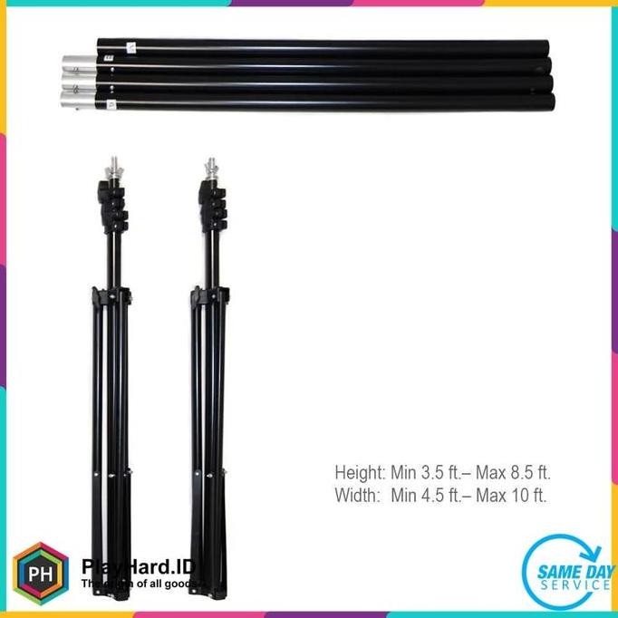 Jual Background Stand 2 X 3 Meter / Bracket Stand 3M Backdrop Foto ...