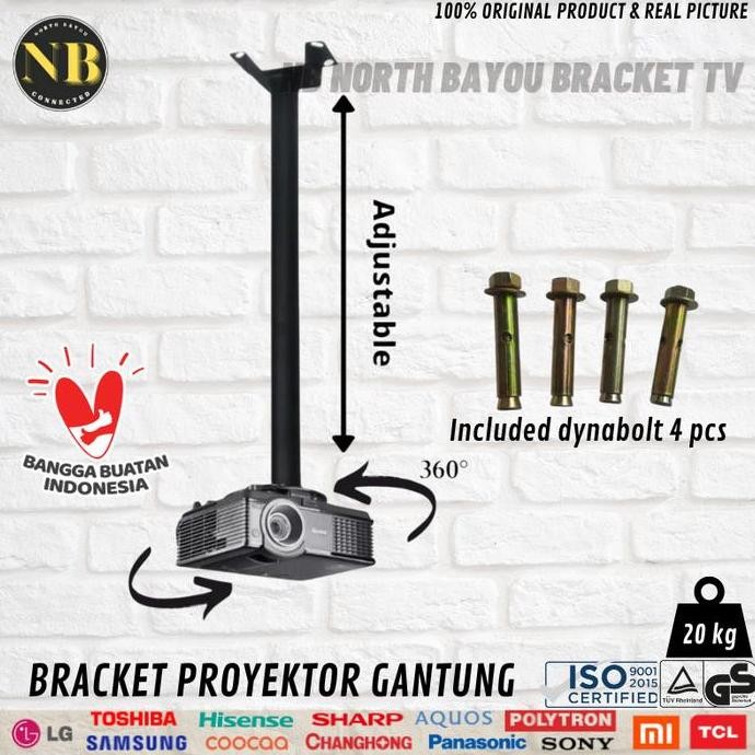 Jual Bracket Braket Infocus Proyektor Gantung Ceiling Plafon Tiang 1 ...