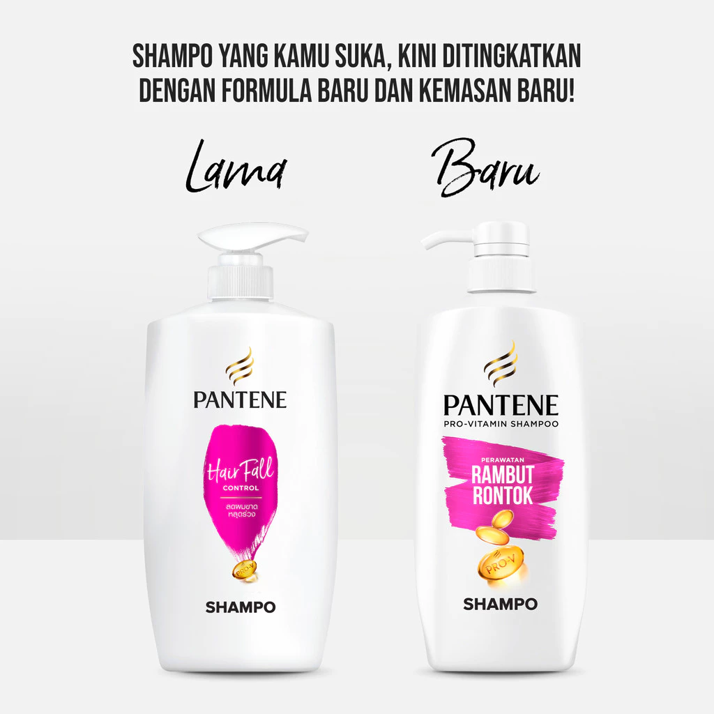 Pantene Sampo Perawatan Rambut Rontok Pro-V 900ml x3 / Pantene Shampoo - foto 1