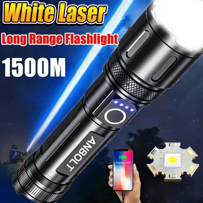 Jual Anbolt COD Senter LED ultra-terang M26, senter LED tahan air jarak ...