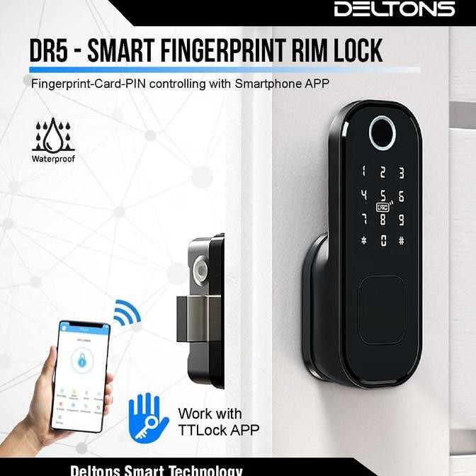 Jual Smart Door Lock Smart Rim Lock Deadbolt | Shopee Indonesia