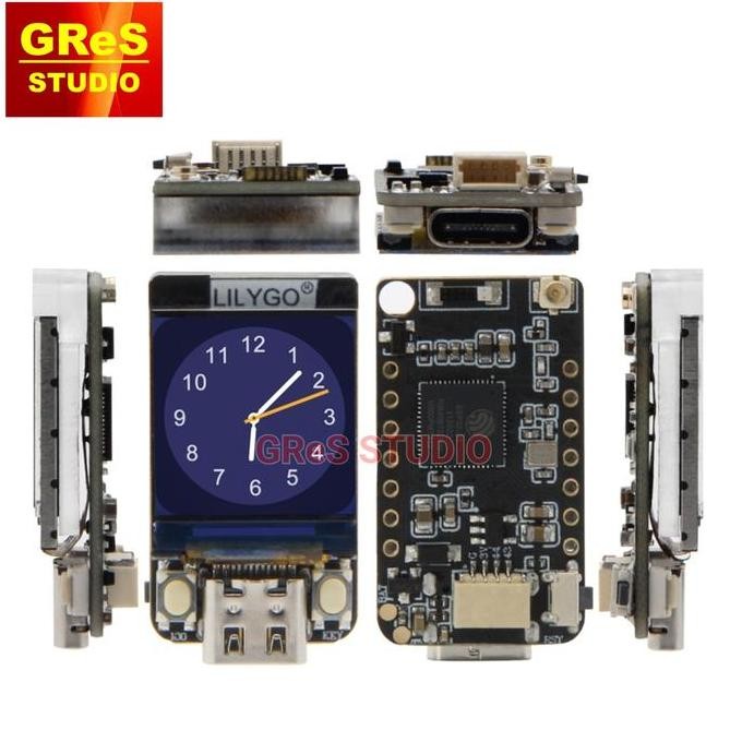 Jual Promo LILYGO T-QT Pro ESP32-S3 0.85 Inch LCD Display Module COD ...