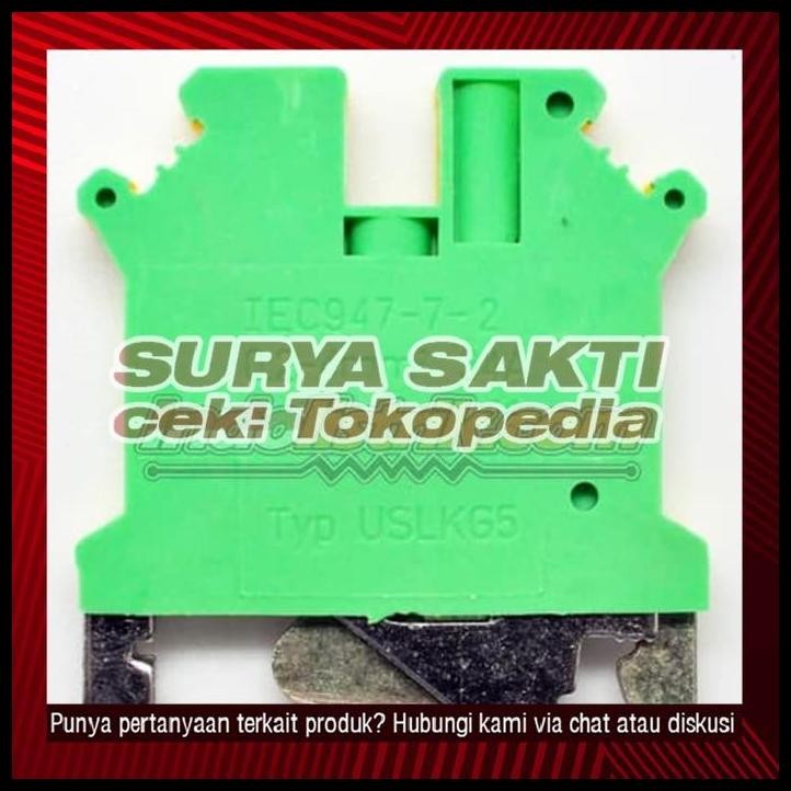 Jual BEST DEAL TERMINAL BLOCK / BLOK KABEL USLKG 5 KUNING-HIJAU TAB ...