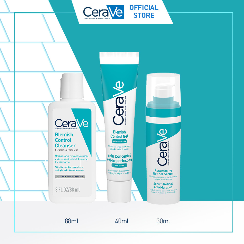 Jual CeraVe Blemish Control Complete Skincare Routine - Paket Skincare ...