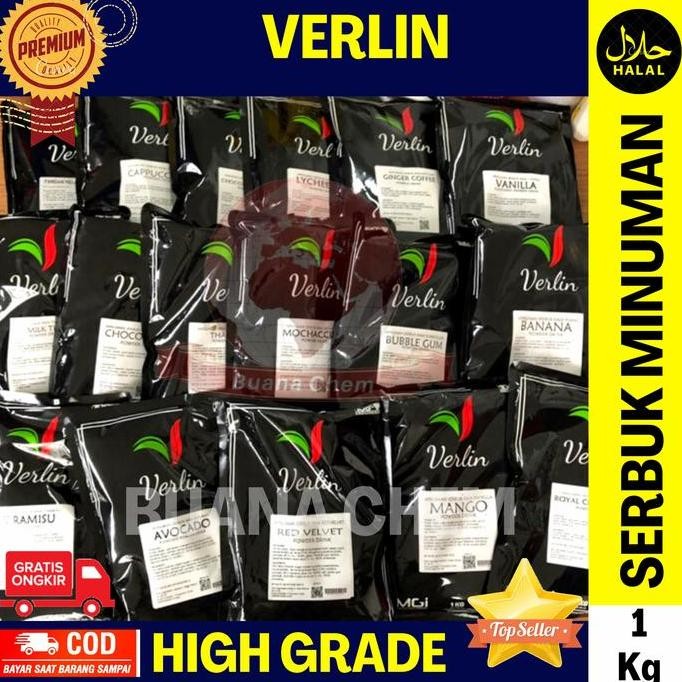 Jual Verlin Powder Drink 1kg Chocolate / Minuman Serbuk Varian Coklat ...