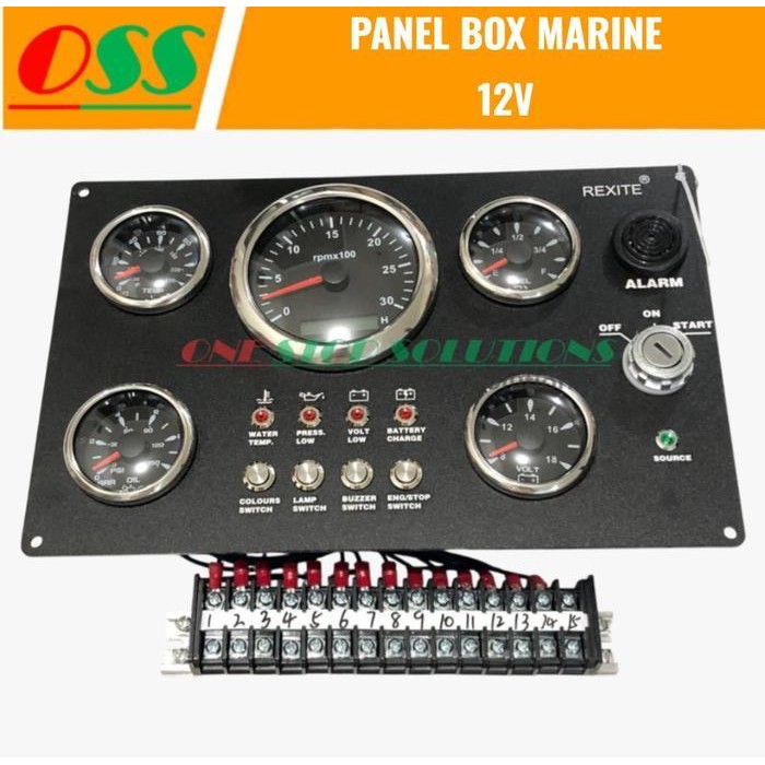 Jual Panel Box Marine Kapal 12V Cx9134 Original Dan Terpercaya | Shopee ...