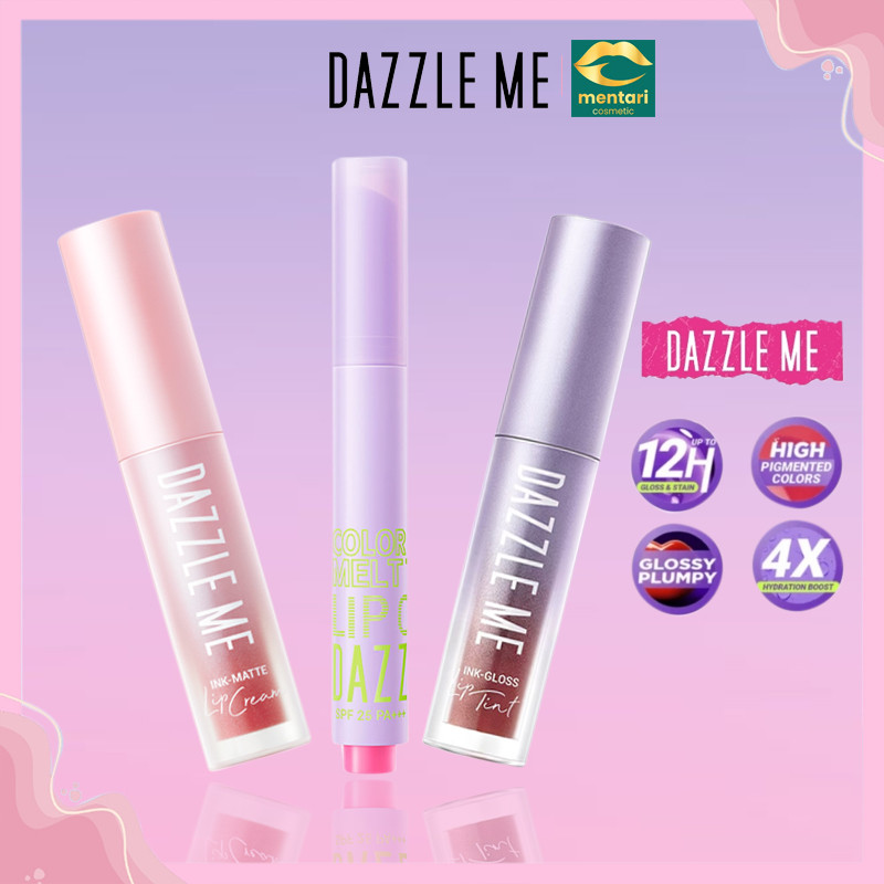 Jual DAZZLE ME Ink-Matte Lip Cream | DAZZLE ME Ink-Gloss - Lip Tint ...